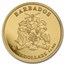 2023 Barbados 1 oz Gold Caribbean Octopus BU