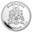 2023 Barbados 1 oz Silver Caribbean Octopus BU