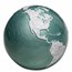 2023 Barbados 3 oz Silver Blue Marble: Frozen Earth