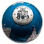 2023 Barbados 3 oz Silver Blue Marble: Glow in the Dark Earth