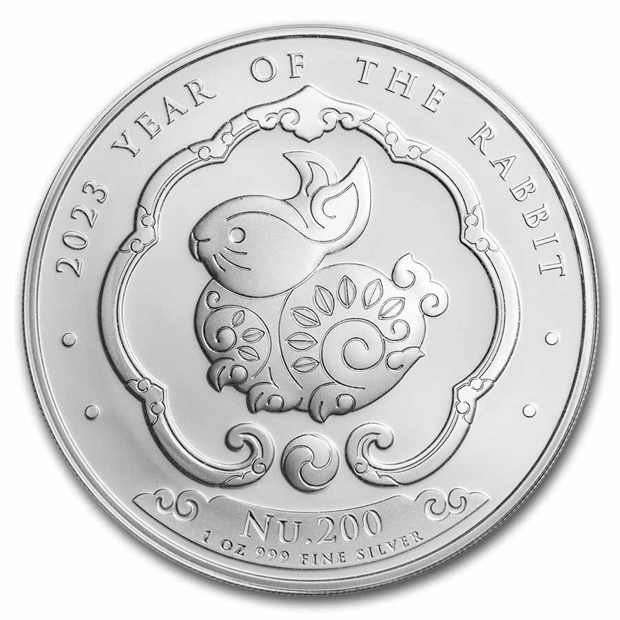 Buy 2023 Bhutan 1 oz Silver Lunar Rabbit BU | APMEX