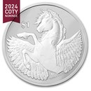 2023 BVI 1 oz Silver Pegasus Reverse Cameo BU