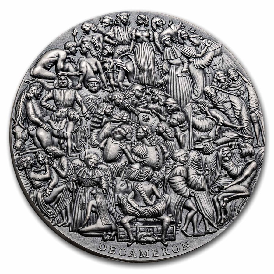 2023 Cameroon 5 oz Silver Giovanni Boccaccio: The Decameron