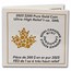 2023 Canada 1 oz Gold $200 Maple Leaf Proof UHR (Damaged Capsule)