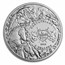 2023 Carpathians 1 oz Silver White Horse (Abrasions)