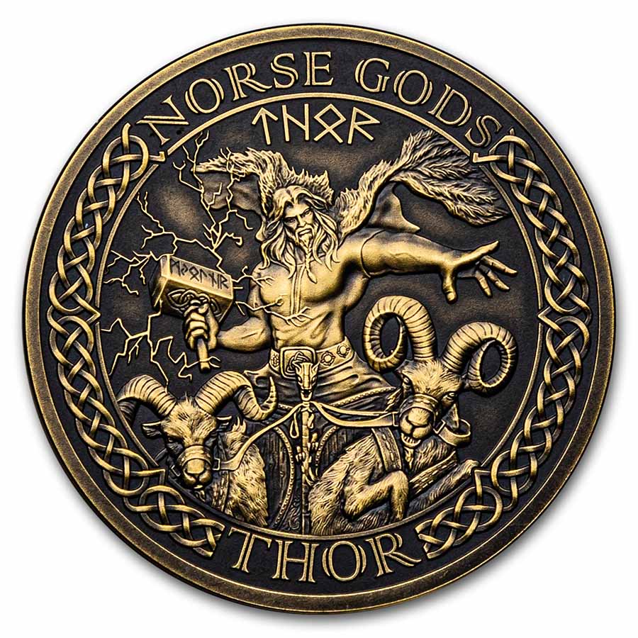 Buy 2023 Cook Islands 1 oz Gold Antique Norse Gods: Thor | APMEX