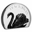 2023 Cook Islands 2 oz Silver Black Swan Black Proof