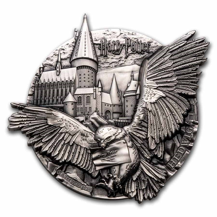 2023 Cook Islands 5 oz Silver Harry Potter's Hedwig