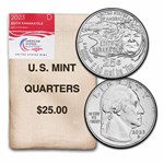 2023-D Edith Kanaka'ole American Women Qtr $25 100-Coin Bag BU