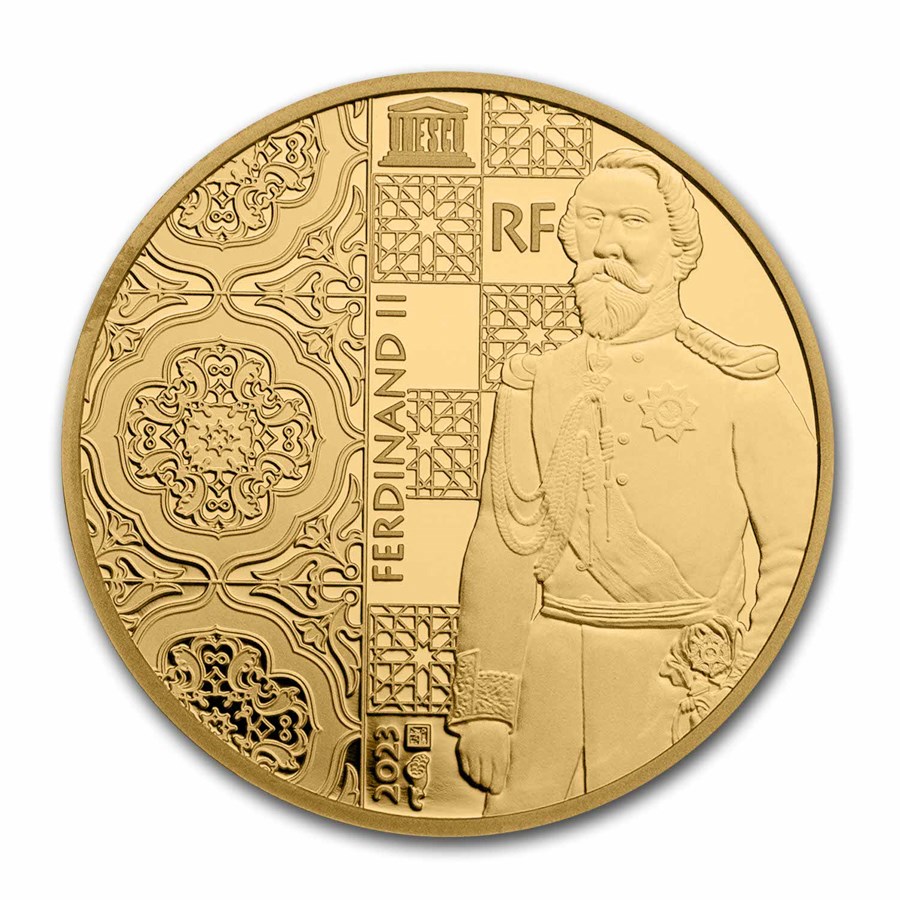 2023 France 1/4 oz Gold Proof UNESCO (Palace of Pena)