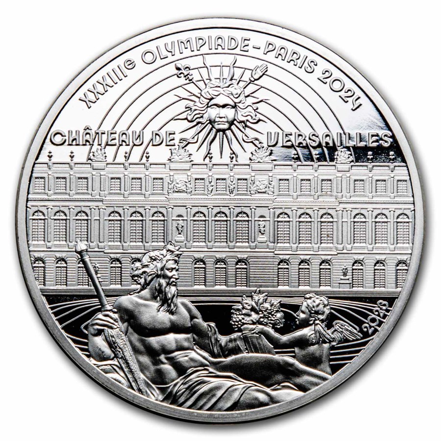 2023 France €10 Silver Paris 2024 Olympics: Versailles
