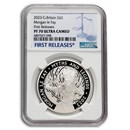 2023 GB 1 oz Silver Myths & Legends Morgan Le Fay PF-70 NGC (FR)