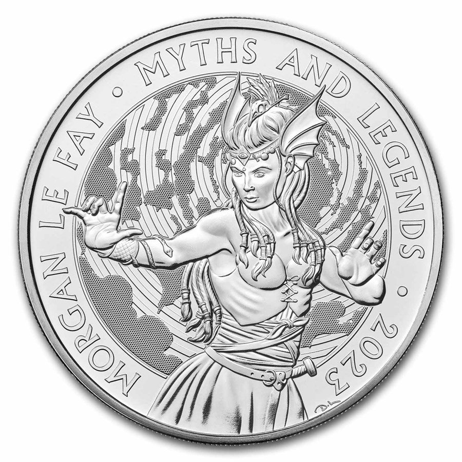 2023 GB £5 Myths & Legends Morgan Le Fay Brilliant Uncirculated