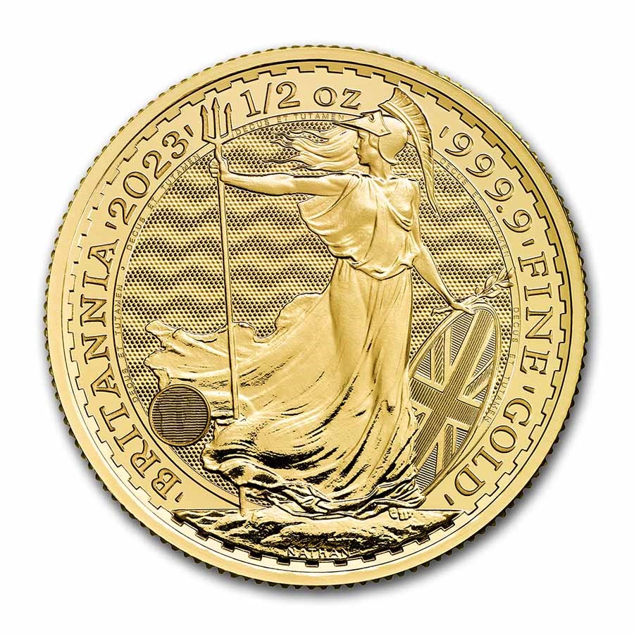 2023 Great Britain 1/2 oz Gold Britannia BU (Queen Elizabeth II)