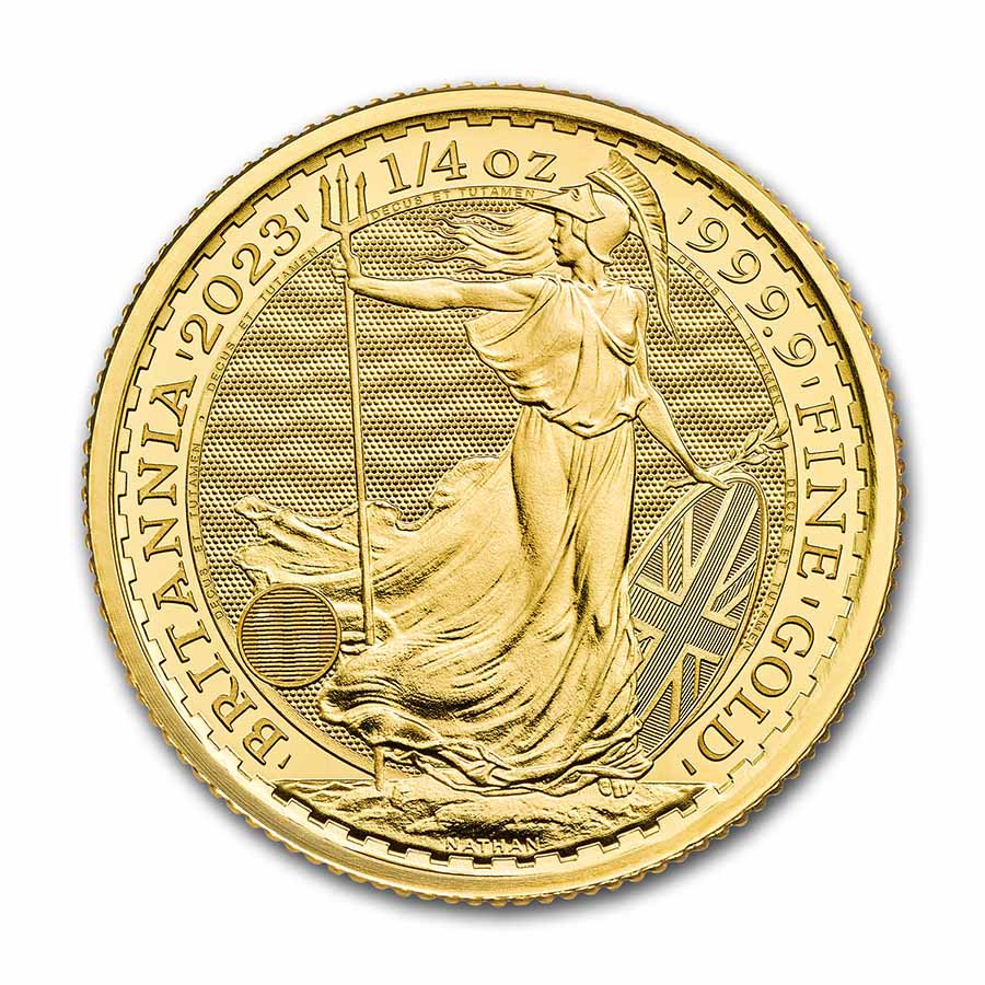 Buy 2023 British 1/4 oz Gold Britannia King Charles | APMEX