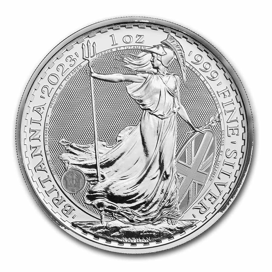 Buy 2023 1 oz Silver Britannia King Charles III BU | APMEX