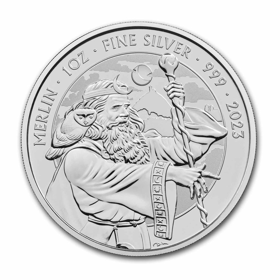 2023 Great Britain 1 oz Silver Myths & Legends: Merlin BU