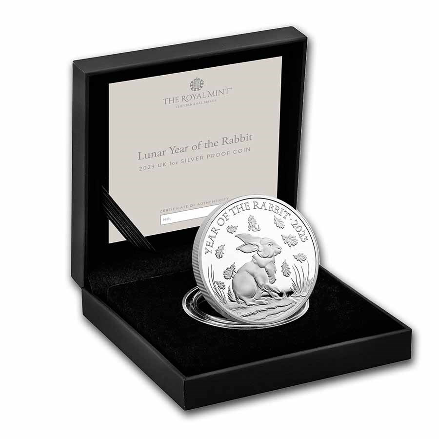 2023 Great Britain 1 oz Silver Year of the Rabbit Prf (Box & COA)