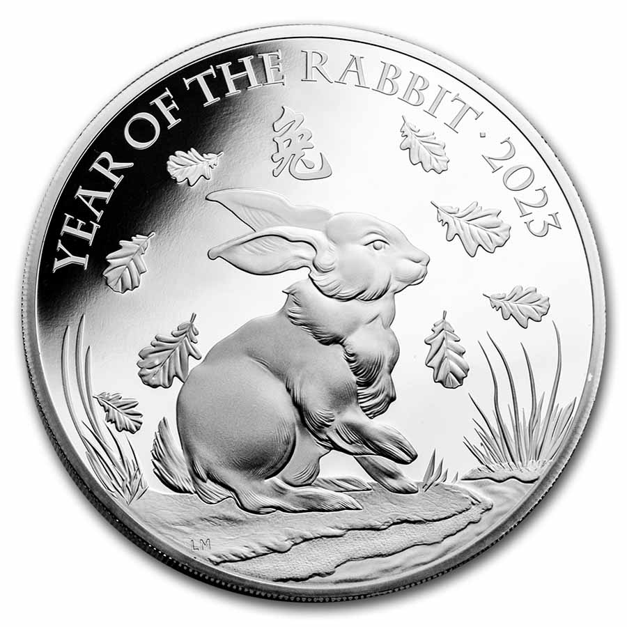 Buy 2023 Great Britain 5 oz Silver Year of the Rabbit Prf (Box