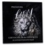 2023 Ivory Coast 3 oz Antique Silver Predators: Lion