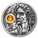 2023 Malta 2 oz Silver 10 Euro Nicolaus Copernicus Coin (Antique)