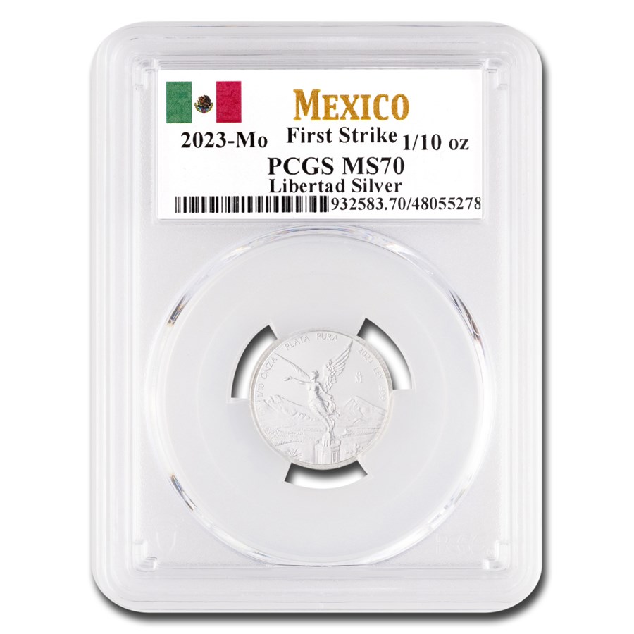 2023 Mexico 1/10 oz Silver Libertad MS-70 PCGS (First Strike)