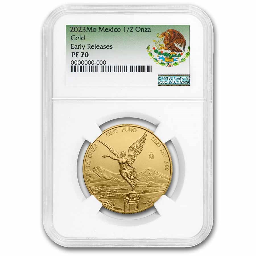 2023 Mexico 1/2 oz Gold Libertad PF-70 NGC (ER, Coat of Arms)