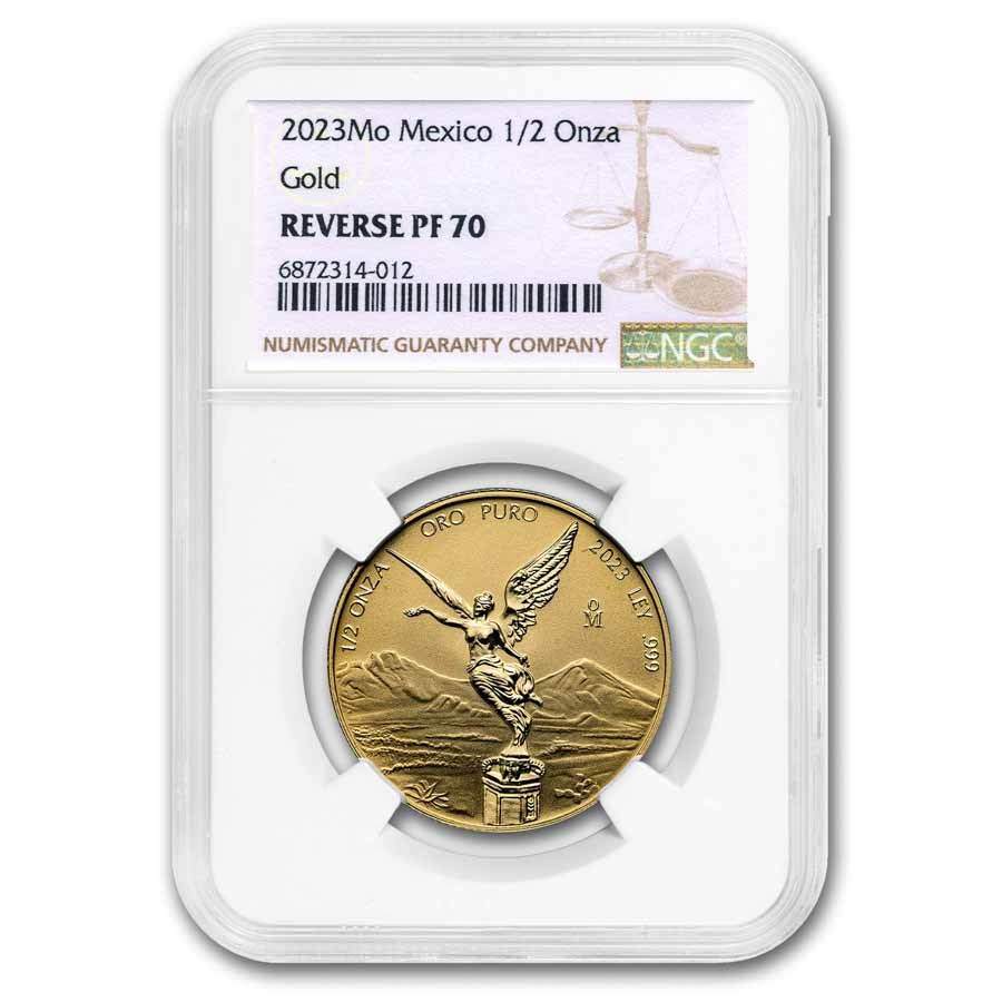 2023 Mexico 1/2 oz Rev Proof Gold Libertad PF-70 NGC