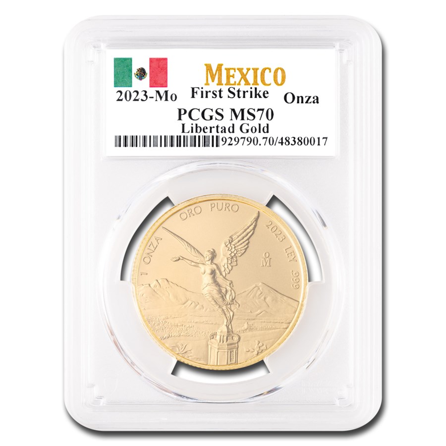 2023 Mexico 1 oz Gold Libertad MS-70 PCGS (First Strike)