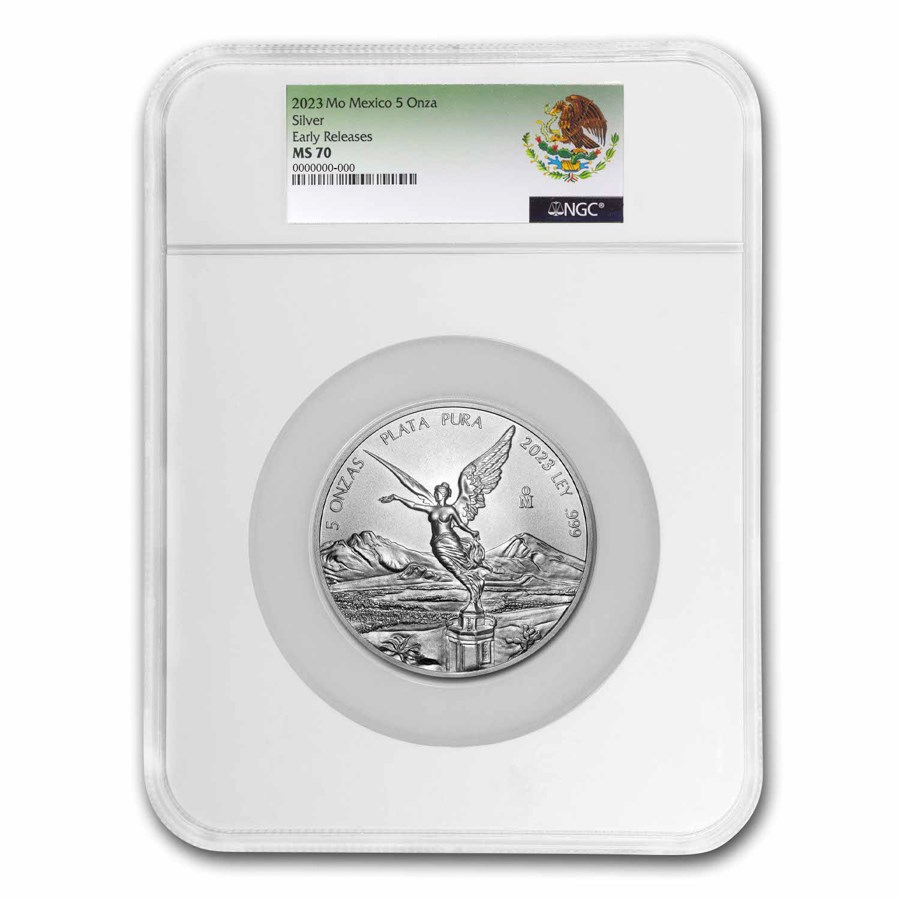 2023 Mexico 5 oz Silver Libertad MS-70 NGC (Early Release)