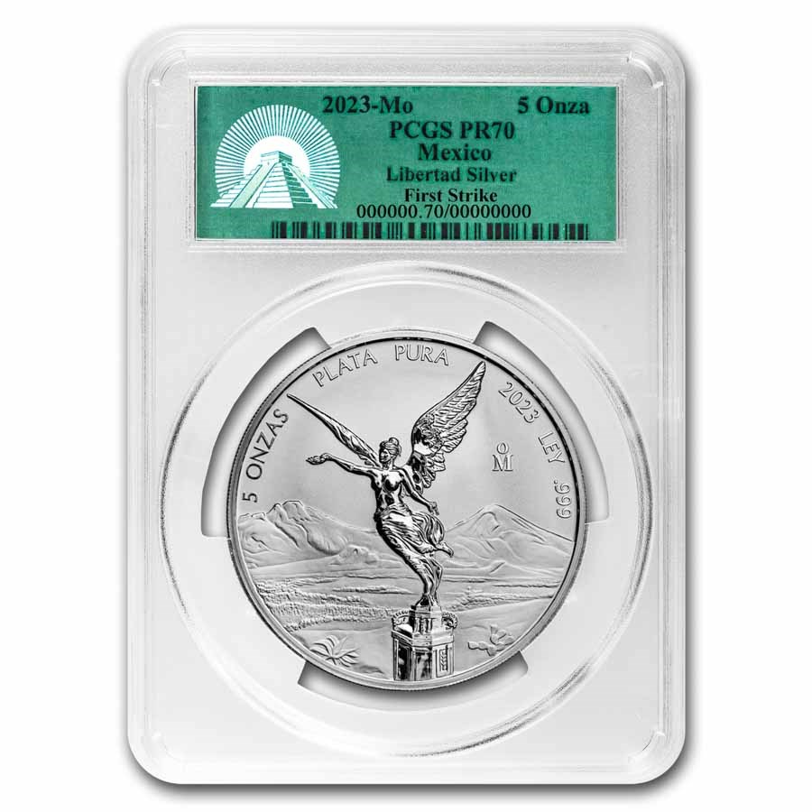 2023 Mexico 5 oz Silver Libertad Proof PR-70 PCGS (FS)