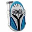 2023 Niue 1 oz Ag $2 Star Wars Mandalorian Helmet: Bo-Katan Kryze
