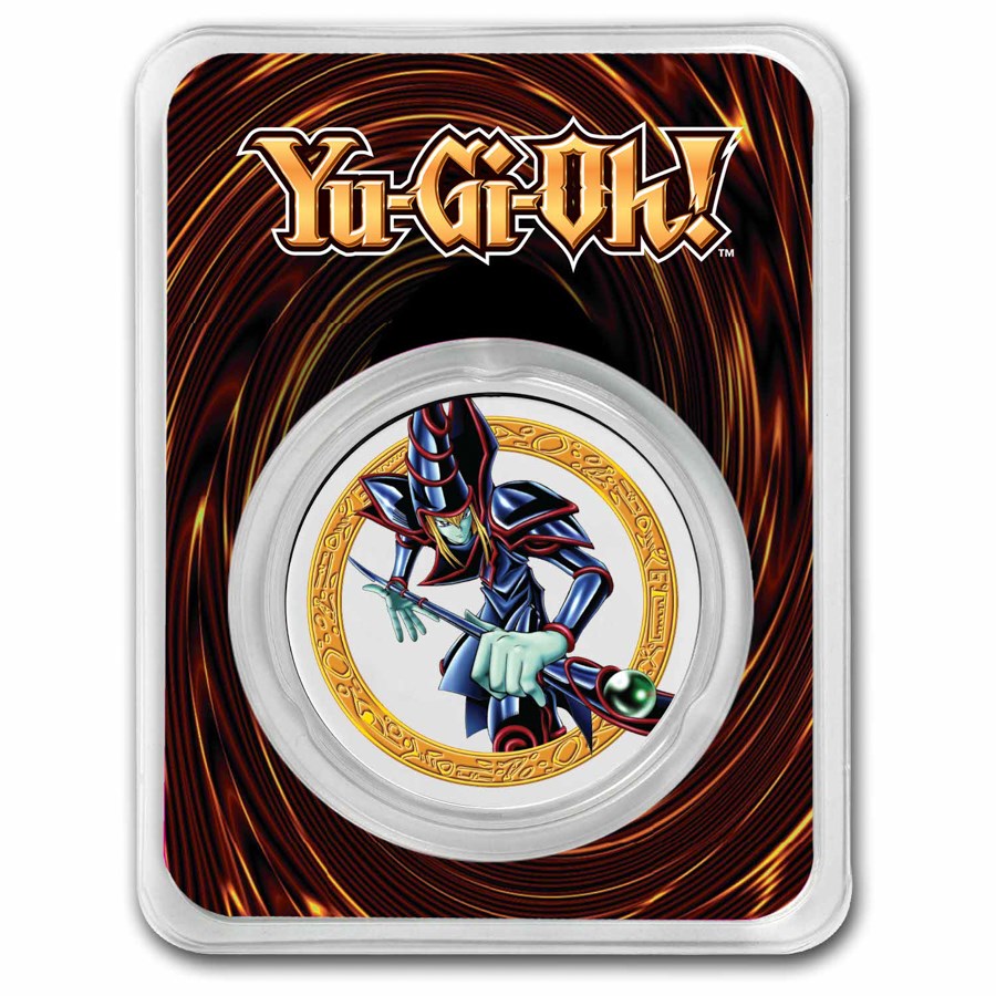 2023 Niue 1 oz Colorized Ag $2 Yu-Gi-Oh! - Dark Magician, In TEP