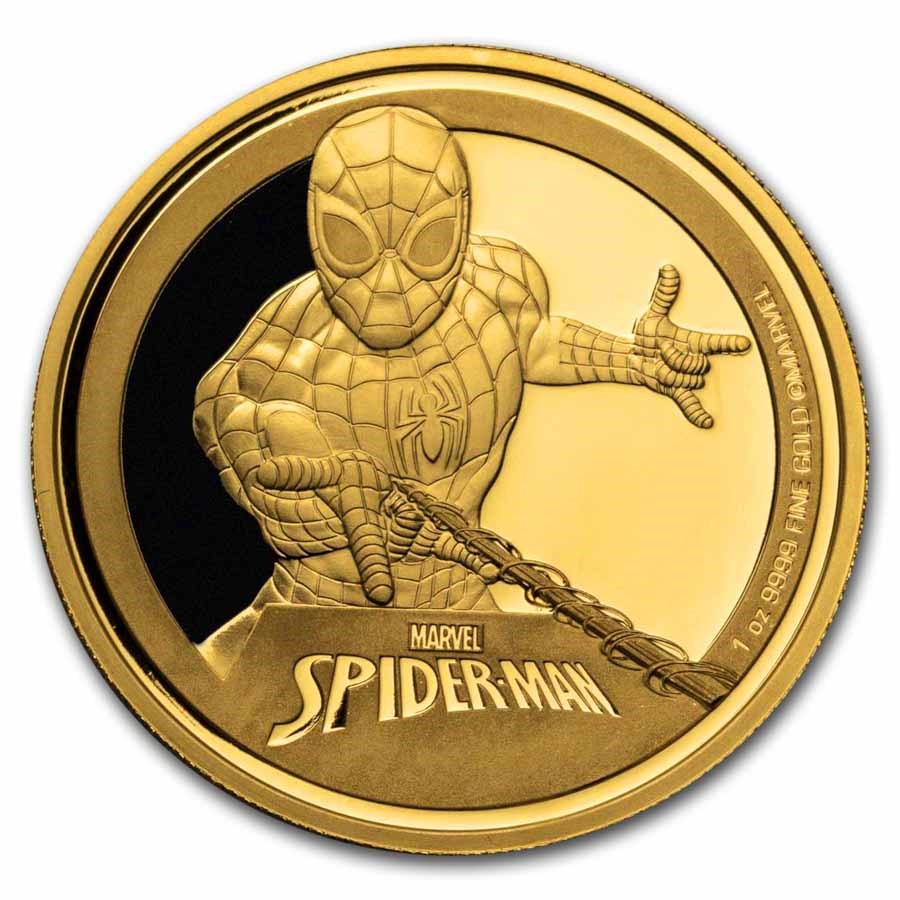 2023 Niue 1 oz Gold Coin $250 Marvel: Spider-Man™ (Box & COA)
