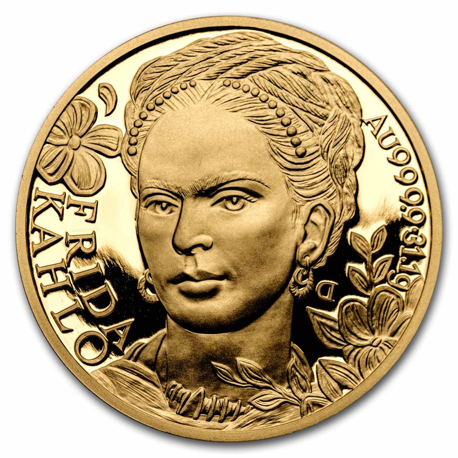 2023 Niue 1 oz Gold Femme Fatales: Frida Kahlo