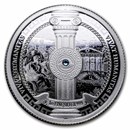 2023 Niue 1 oz Proof Silver $2 Vivat Humanitas w/ Swarovski