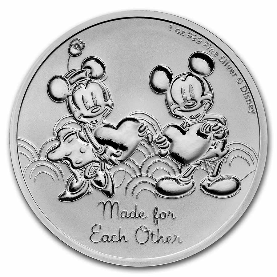 Buy 2023 1 oz Silver Mickey & Minnie Mouse Coin BU | APMEX