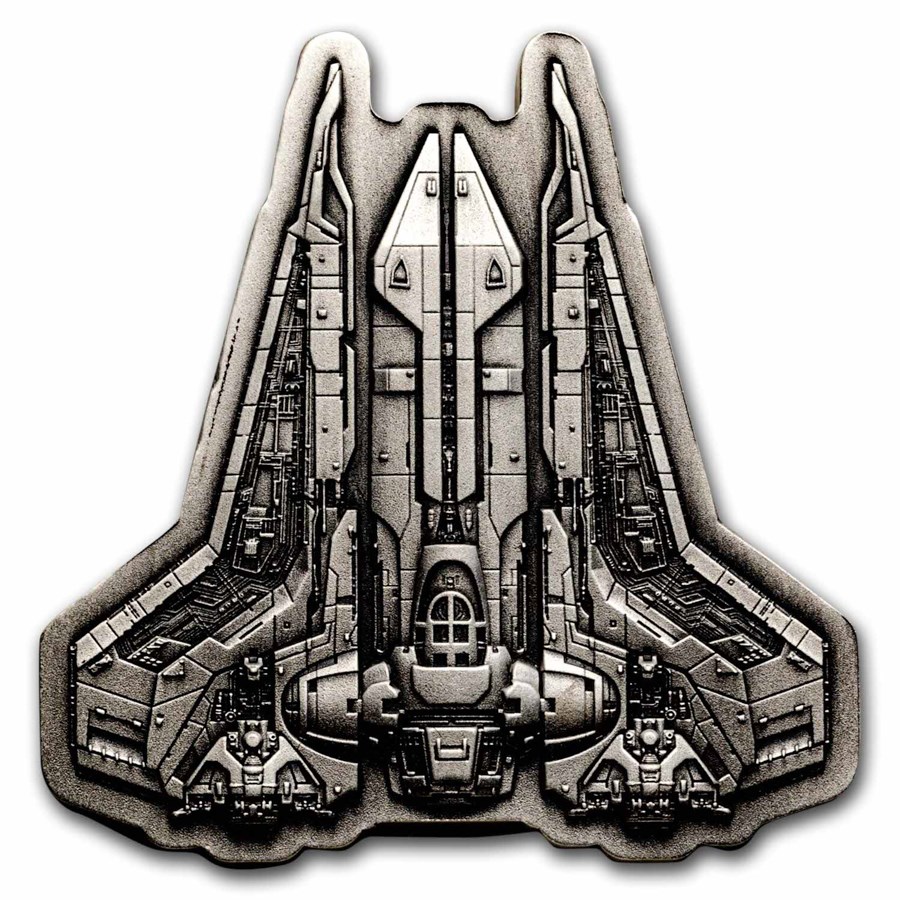 2023 Niue 1 oz Silver $2 Star Wars Bo-Katan Gauntlet Starfighter