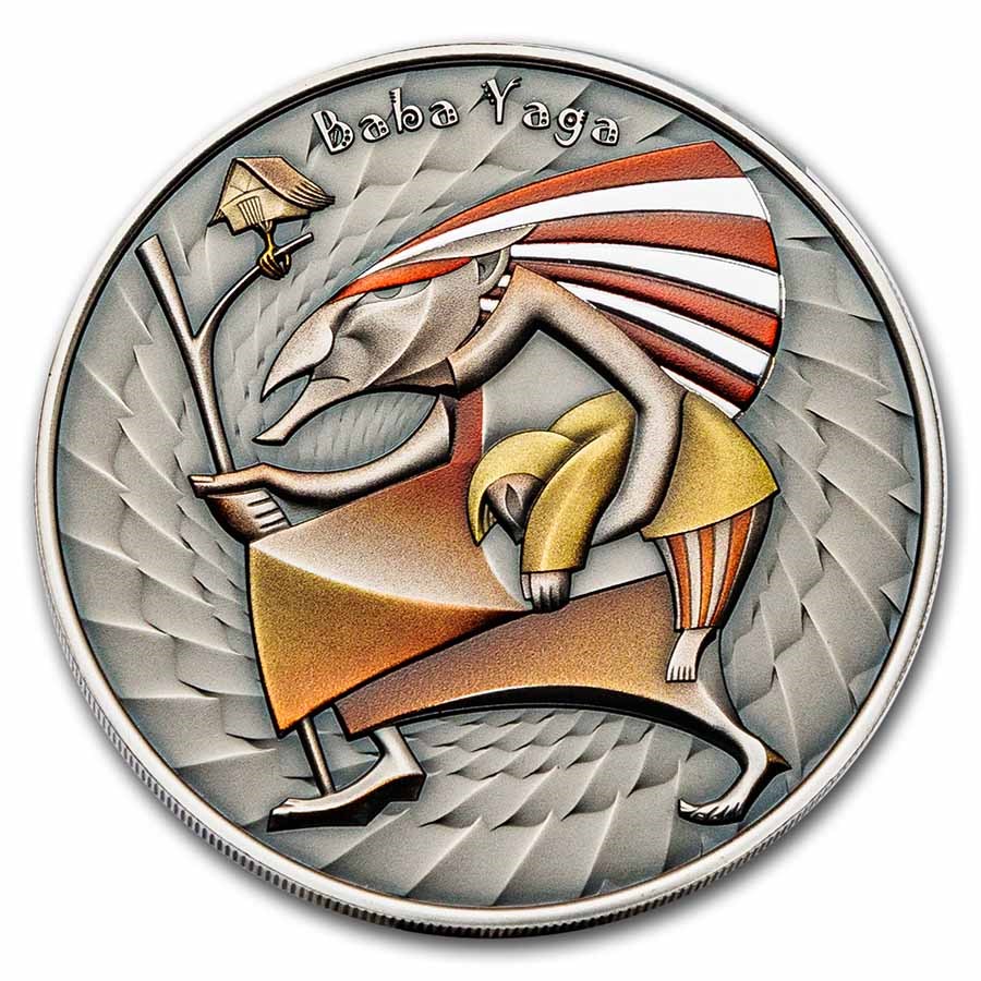 2023 Niue 1 oz Silver Antique World of Cryptids: Baba Yaga