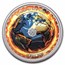 2023 Niue 1 oz Silver Burning Earth Global Warming Terra II