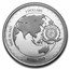 2023 Niue 1 oz Silver Burning Earth Global Warming Terra