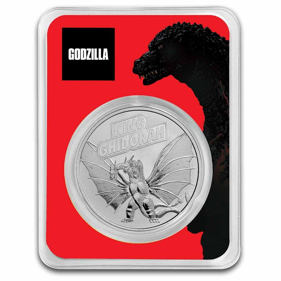 2023 Niue 1 oz Silver King Ghidorah Coin BU in TEP