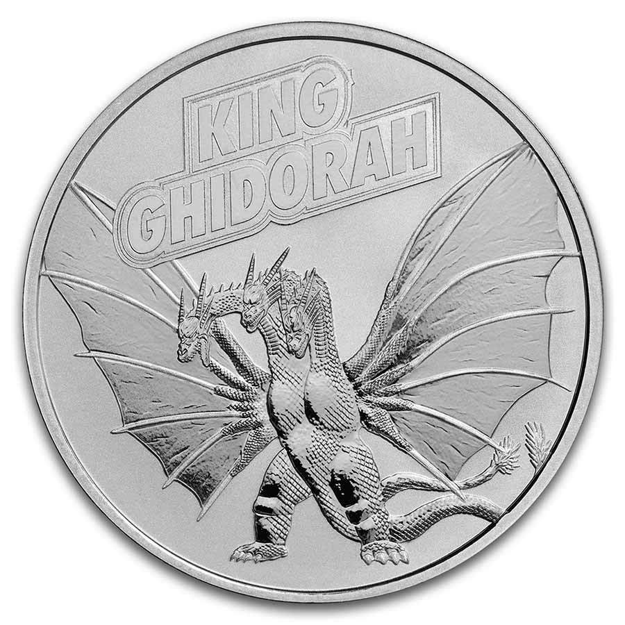 2023 Niue 1 oz Silver King Ghidorah Coin BU