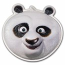 2023 Niue 2 oz Silver $5 Kung Fu Panda High Relief Face Coin