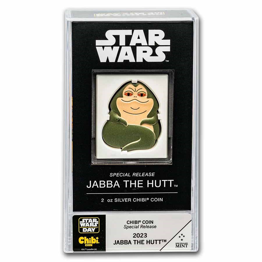 2023 Niue 2 oz Silver Chibi Collection: Star Wars: Jabba the Hutt