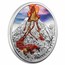 2023 Niue 2 oz Silver Proof Forces of Natura; Volcano