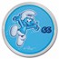 2023 Niue 2 oz Silver Smurfs Blue High Relief 65th Anniv (COA #3)