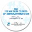 2023 Niue 2 oz Silver Smurfs Blue High Relief 65th Anniv (COA #5)