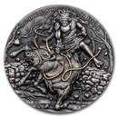 2023 Niue 2 oz Silver Twelve Labors of Hercules: Cretan Bull