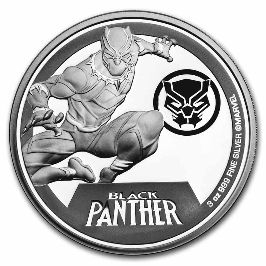 2023 Niue 3 oz Silver $10 Marvel: Black Panther